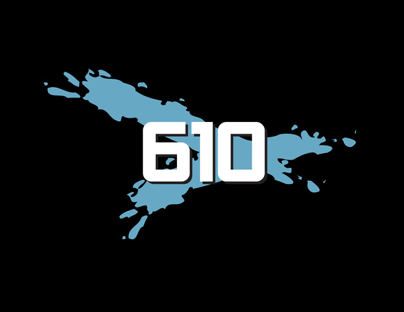 610 logo on black